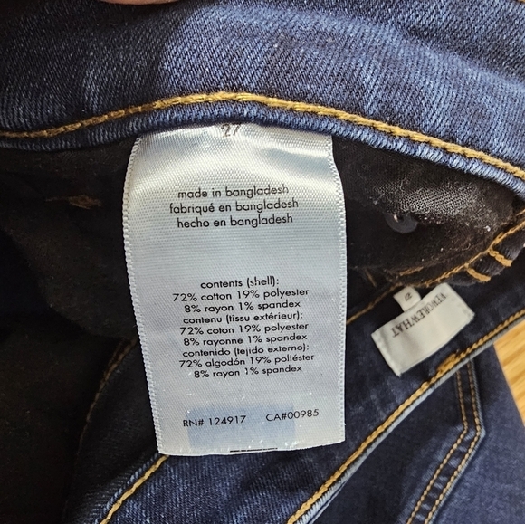 WeWoreWhat Size 27 Dark Wash Button Fly High Rise Danielle Jeans - Picture 4 of 6